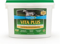 Farnam Vita Plus Balanced Multi-Vitamin & Mineral Pellets Horse Supplement, 3.75-lb tub