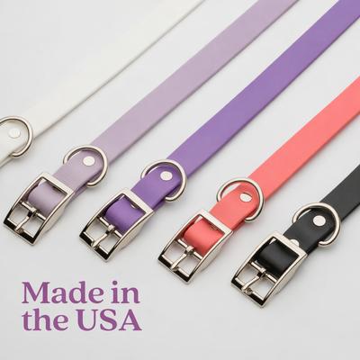 Show full view: Tailr Premium BioThane Dog Collar, White, Large: 15 to 18-in neck, 3/4-in wide slide 6 of 9