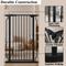 Show in main carousel: WAOWAO Extra Tall Pressure Mounted Adjustable Metal Pet Dog Gate, 40.55-in x 33-47-in, Black slide 8 of 10