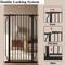 Show in main carousel: WAOWAO Extra Tall Pressure Mounted Adjustable Metal Pet Dog Gate, 40.55-in x 33-47-in, Black slide 6 of 10