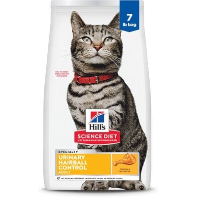 Hill's Science Diet Hill's Science Diet Adult Urinary Hairball Control Dry Cat Food, 7-lb