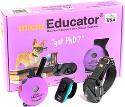 Educator By E-Collar Technologies Micro Educator 1/3 Mile Range Waterproof Dog Training Collar, 1 collar