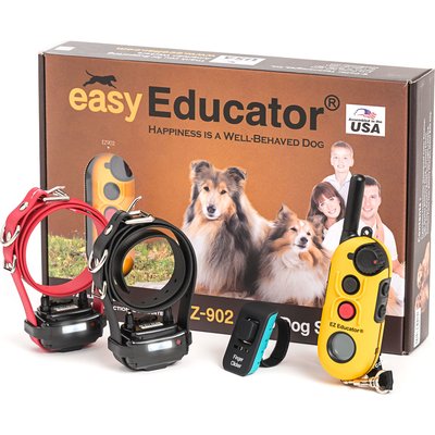 Educator Educator By E-Collar Technologies Easy Educator 1/2 Mile Range Waterproof Dog Training Collar, 2 collars