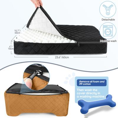 Show full view: NEEZUKAR Dog Car Booster Seat, Black/Brown, 28 x 20 x 16-in slide 5 of 6