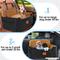 Show in main carousel: NEEZUKAR Dog Car Booster Seat, Black/Brown, 28 x 20 x 16-in slide 4 of 6