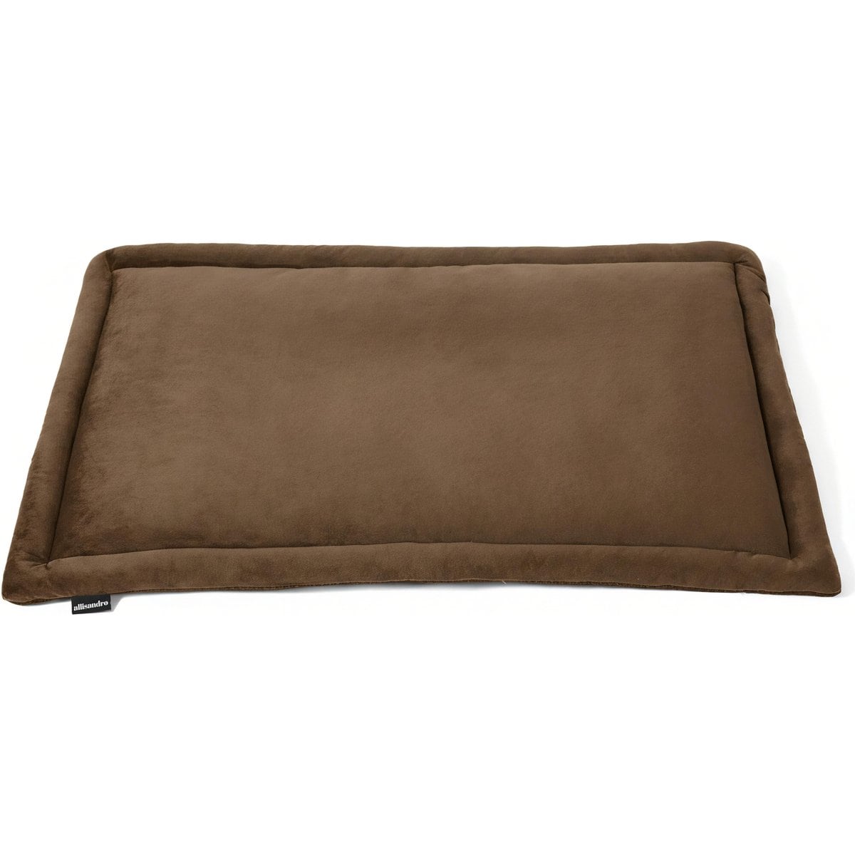 Allisandro Waterproof Washable Anti-Slip Dog & Cat Crate Pad, Brown, 42 x 28-in