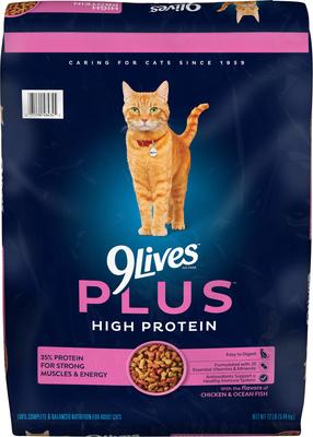 9 Lives Plus High-Protein Dry Cat Food