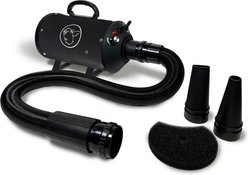 Flying Pig Grooming One High Velocity Dog Grooming Dryer, Black/White Logo