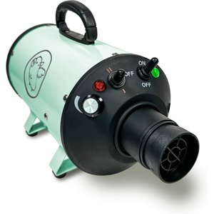 Flying Pig Grooming One High Velocity Dog Grooming Dryer, Mint/Grey Logo