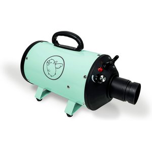 Flying Pig Grooming One High Velocity Dog Grooming Dryer, Mint/Grey Logo