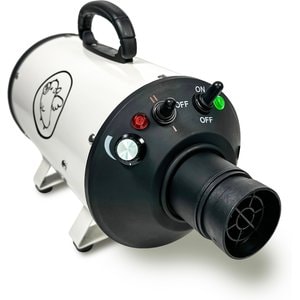 Flying Pig Grooming One High Velocity Dog Grooming Dryer, White/Black Logo