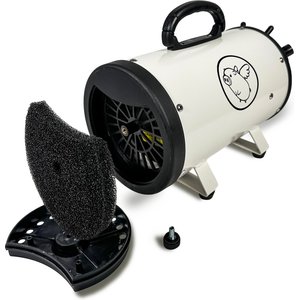 Flying Pig Grooming One High Velocity Dog Grooming Dryer, White/Black Logo