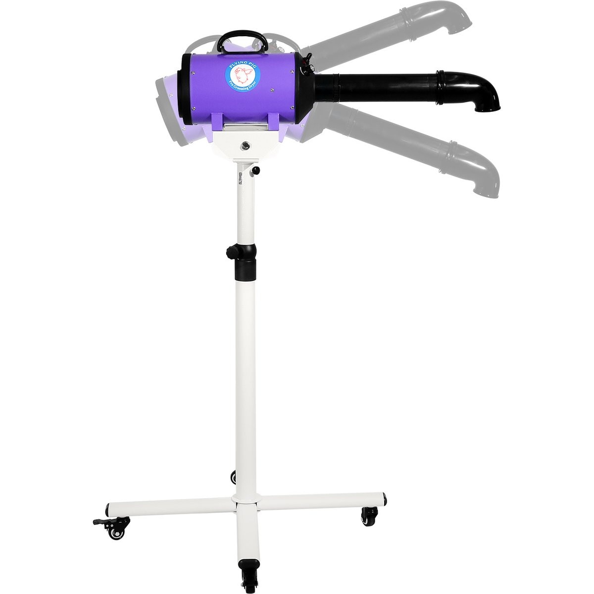 Flying Pig Grooming One Stand Dog Grooming Dryer, Purple