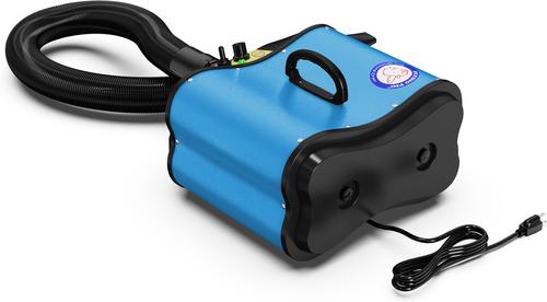 Show full view: Flying Pig Grooming Double Dog Grooming Dryer, Teal Blue slide 6 of 8