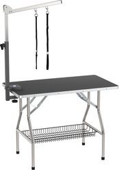 Flying Pig Grooming Heavy Duty Dog & Cat Grooming Table with Arm, Large, Black
