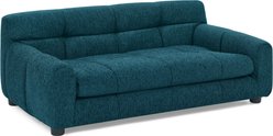 Cesicia Modern Rectangular Dog Sofa Bed with Backrest & Armrest, Blue