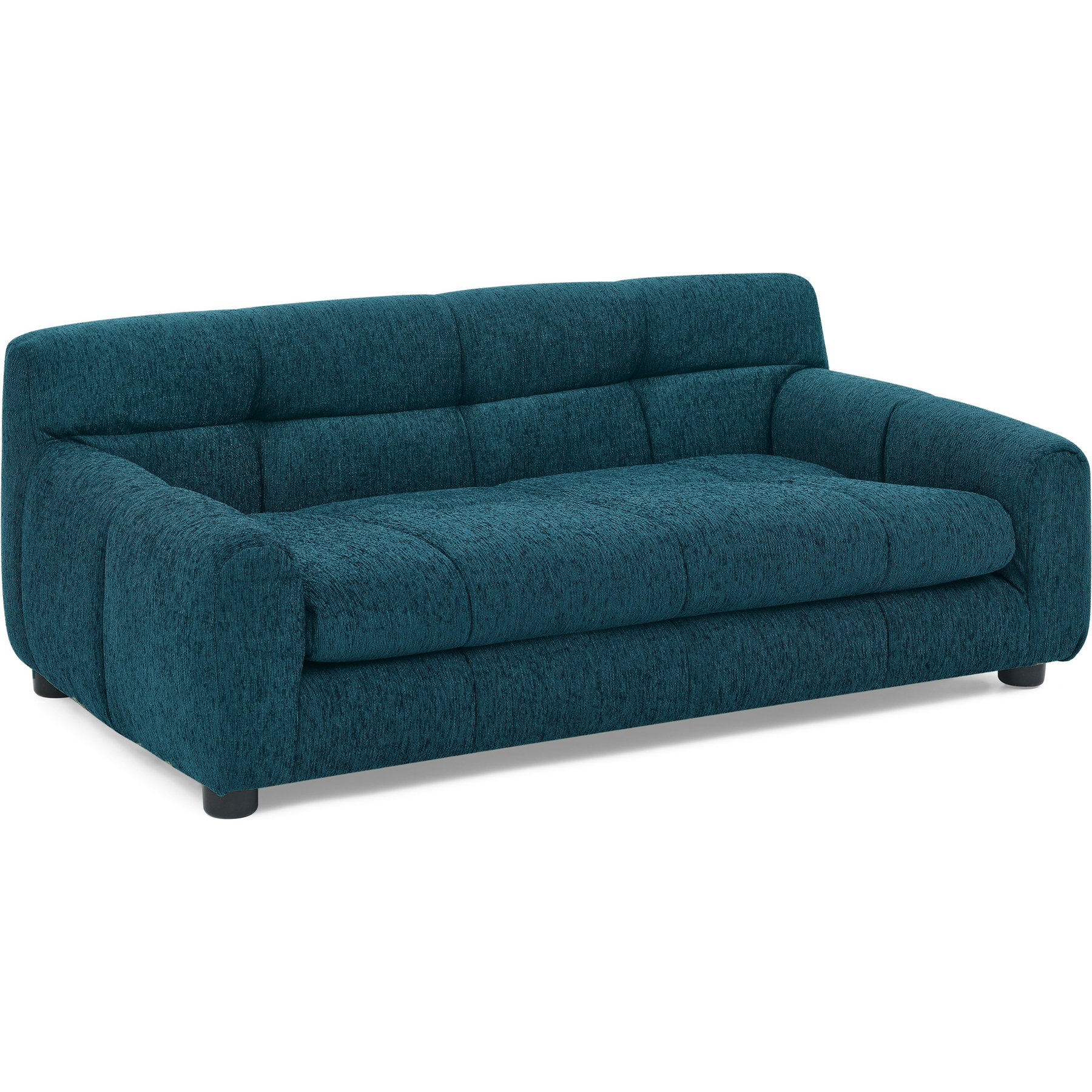 Cesicia Modern Rectangular Dog Sofa Bed with Backrest & Armrest, Blue