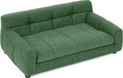 Cesicia Modern Rectangular Dog Sofa Bed with Backrest & Armrest, Green