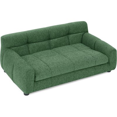 Cesicia Cesicia Modern Rectangular Dog Sofa Bed with Backrest & Armrest, Green