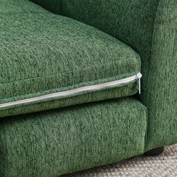 Cesicia Modern & Fashionable Linen Fabric Soft Dog Bed, Green slide 2 of 7