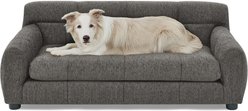 Cesicia Modern Rectangular Dog Sofa Bed with Backrest & Armrest, Dark Grey slide 2 of 5
