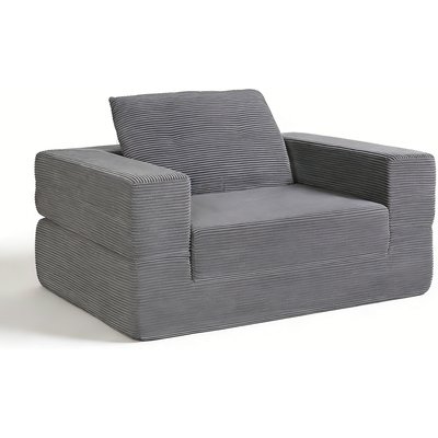 Cesicia Cesicia Modern Floor Couch Human Dog Sofa Bed with Pillow, Dark Grey
