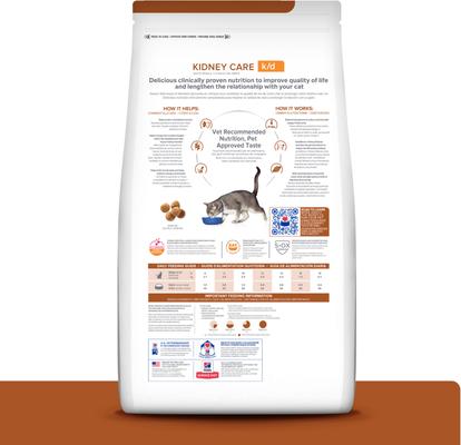 Show full view: Hill's Prescription Diet k/d Kidney Care with Chicken Dry Cat Food, 8.5-lb bag slide 3 of 13