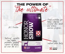 Purina Animal Nutrition Honor Show Showlamb Grower 15% DX Goat & Sheep Feed, 50-lb bag slide 2 of 6