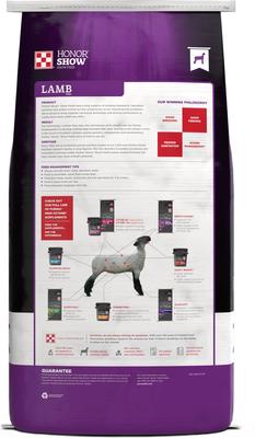 Show full view: Purina Animal Nutrition Honor Show Showlamb Grower 15% DX Goat & Sheep Feed, 50-lb bag slide 2 of 6