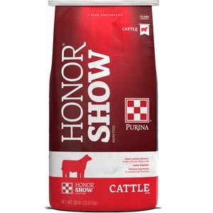 Purina Animal Nutrition Honor Show Fitter’s Edge 13 DX Cattle Feed, 50-lb bag