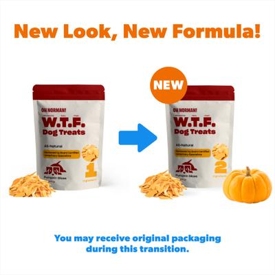 Show full view: OH NORMAN WTF Pumpkin Slices Dog Treats, 6-oz box slide 3 of 13