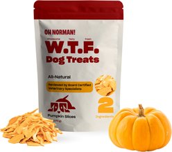OH NORMAN WTF Pumpkin Slices Dog Treats, 6-oz box