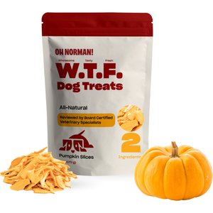 OH NORMAN WTF Pumpkin Slices Dog Treats, 6-oz box