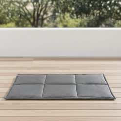 Allisandro Performance Waterproof & Chew-Resistant Dog Bed Mat, Black, Jumbo