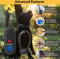 Educator By E-Collar Technologies Educator 1/2 Mile Pro Advanced Waterproof Dog Training Collar, Black, 1 collar slide 2 of 6