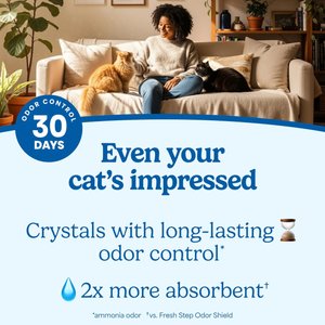 Fresh Step Clean Care Non-Clumping Crystal Cat Litter, 8-lb bag