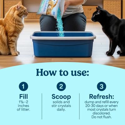 Show full view: Fresh Step Clean Care Febreze Freshness Scented Non-Clumping Crystal Cat Litter, 8-lb bag slide 6 of 11