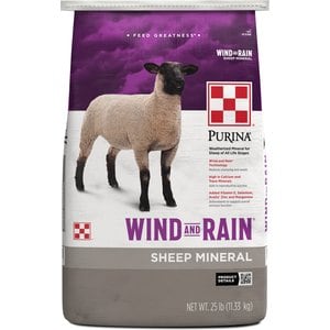 Purina Animal Nutrition Wind & Rain Sheep Mineral Feed, 25-lb bag