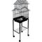 Show in main carousel: YML Pagoda Top Small Bird Cage with Wheeled Stand, Medium: 18 x 14 x 56-in, Black slide 2 of 3
