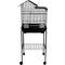 Show in main carousel: YML Villa Top Small Bird Cage with Wheeled Stand, Medium: 18 x 14 x 49-in, Black slide 1 of 4