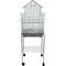 Show in main carousel: YML Pagoda Top Small Bird Cage with Wheeled Stand, Medium: 18 x 14 x 56-in, White slide 1 of 3