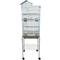 Show in main carousel: YML Tall Villa Top Small Bird Cage with Wheeled Stand, Large: 18 x 14 x 59-in, White slide 1 of 3