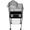 Show in main carousel: YML Villa Top Small Bird Cage with Wheeled Stand, Medium: 18 x 14 x 49-in, Black slide 3 of 4