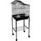 Show in main carousel: YML Villa Top Small Bird Cage with Wheeled Stand, Medium: 18 x 14 x 49-in, Black slide 2 of 4