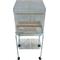 Show in main carousel: YML Square Top Small Bird Cage with Wheeled Stand, Medium: 18 x 14 x 49-in, White slide 2 of 4