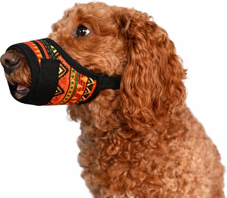 Show full view: Labra Dog Soft Training Muzzle, Orange Multicolor, Large slide 3 of 6