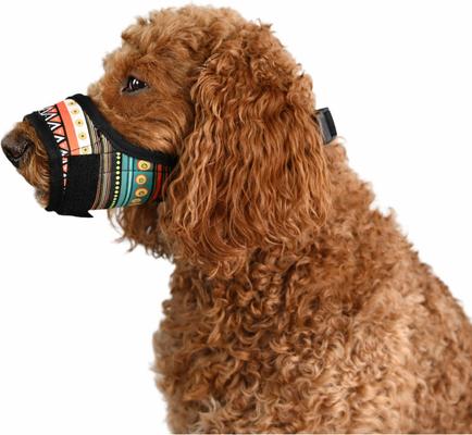 Show full view: Labra Dog Soft Training Muzzle, Blue Multicolor, Medium slide 4 of 6