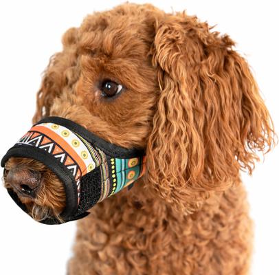 Show full view: Labra Dog Soft Training Muzzle, Blue Multicolor, Medium slide 3 of 6