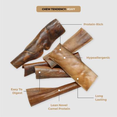 Show full view: Dog Nip Geese Camel Skin Natural Dog Chew Treats, 15-oz pouch slide 3 of 8