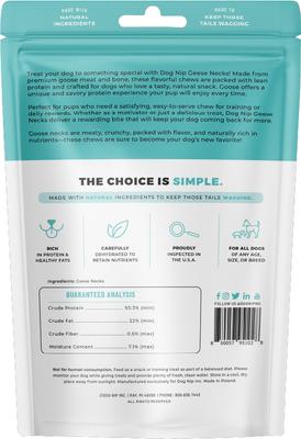 Show full view: Dog Nip Geese Whole Geese Necks Natural Dog Chew Treats, 5 count slide 8 of 8